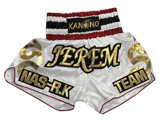 Kanong Personalisierte Muay Thai Hose : KNSCUST-1101 Weiß