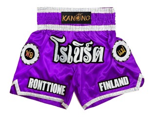 Kanong individuelle Kickboxing Hose : KNSCUST-1242-Lila