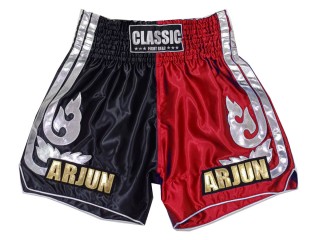 Kanong personalisierte Kickboxing Hose : KNSCUST-1243-Schwarz-Rot