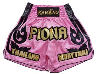 Kanong individuelle Kickbox-Shorts : KNSCUST-1246-Rosa