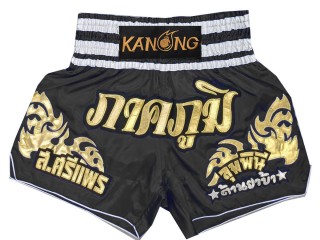 Kanong individuelle Kickbox-Shorts : KNSCUST-1249-Schwarz