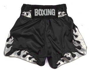 Boxershort personalisieren : KNBSH-038-Schwarz-Silber